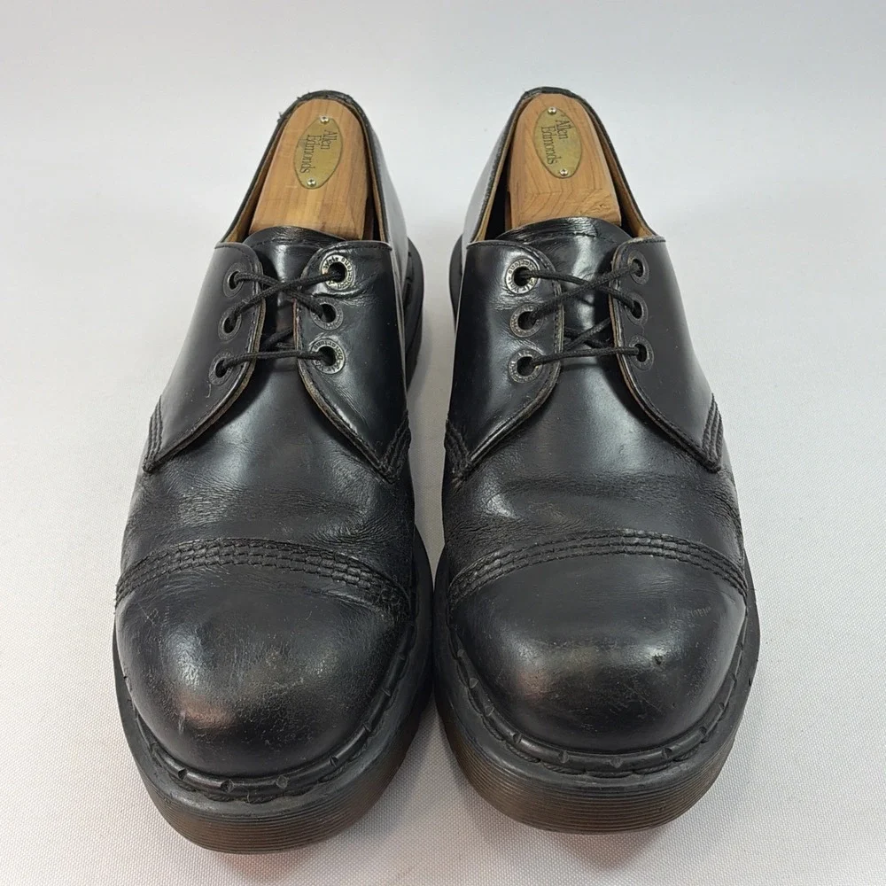 Vintage Dr. Martens Made In England 8266 Cap Toe Shoes Men's Sz UK9 US10 Leather
